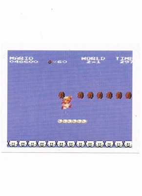 Sticker Nr 44 - Super Mario Bros 1/NES - Nintendo Official Sticker Album Merlin 1992
