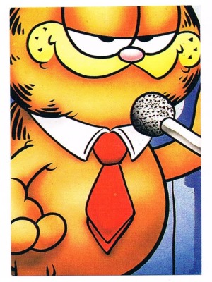 Panini Sticker No. 5 - Garfield 1989
