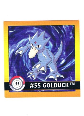 Sticker Nr 55 Golduck/Entoron - Pokemon - Series 1 - Nintendo / Artbox 1999
