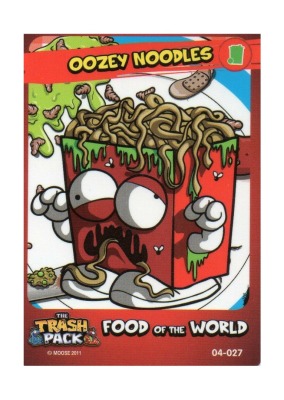 Oozey Noodles / Food of the World - The Trash Pack Trading Cards - Series 2