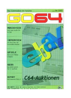 Ausgabe 06/03 - 2003 - GO64 - Das Commodore-64-Magazin