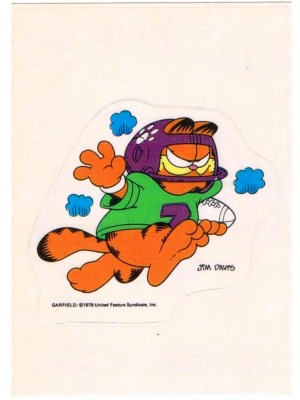 Panini Sticker No. 60 - Garfield 1989
