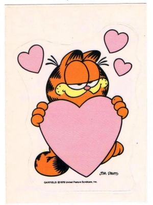 Panini Sticker No. 61 - Garfield 1989