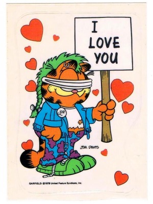 Panini Sticker No. 64 - Garfield 1989