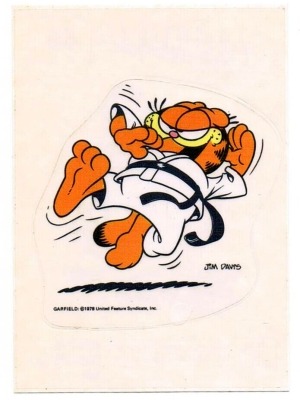 Panini Sticker No. 65 - Garfield 1989