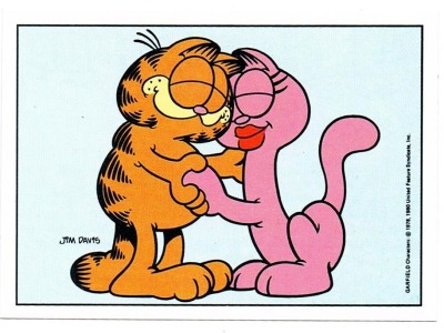 Panini Sticker No. 66 - Garfield 1989