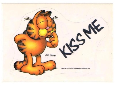 Panini Sticker No. 70 - Garfield 1989