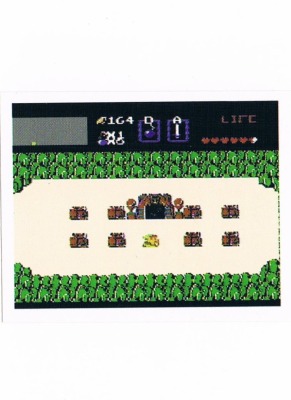 Sticker No 75 - The Legend Of Zelda/NES - Nintendo Official Sticker Album Merlin 1992