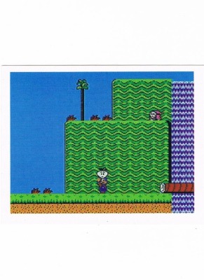 Sticker No 93 - Super Mario Bros 2/NES - Nintendo Official Sticker Album Merlin 1992