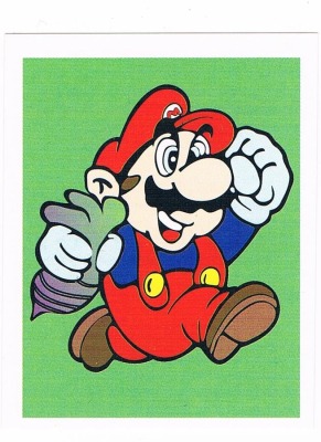 Sticker No 94 - Super Mario Bros 2/NES - Nintendo Official Sticker Album Merlin 1992