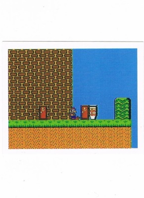 Sticker No 96 - Super Mario Bros 2/NES - Nintendo Official Sticker Album Merlin 1992