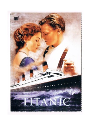 Titanic Postkarte with Rose DeWitt Kate Winslet & Jack Dawson Leonardo DiCaprio