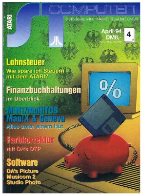 ST Computer - April 1994 - Die Fachzeitschrift für Atari ST, TT und Falcon 030 Anwender