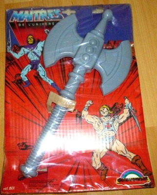 Large He-Man axe maitres de lunivers - Masters of the Universe - 80s merchandise