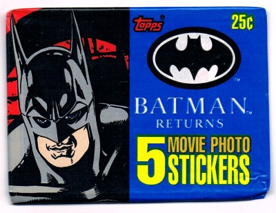 Batman Returns - Movie Photo Packung - 5 Stickers Topps 1992