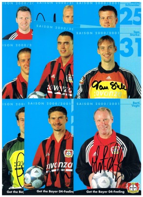Bayer Leverkusen Autogrammkarten Saison 2000/2001 - avanza RWE