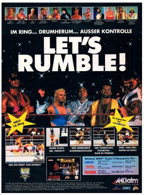 Royal Rumble - SNES / Super Nintendo - Acclaim advertising 1993