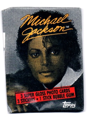 Empty Michael Jackson Trading Cards Pack Topps 1984