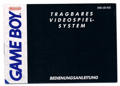 Game Boy tragbares Videspielsystem - Instructions - Nintendo Game Boy