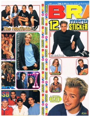 BRAVO stickers from 1998 98