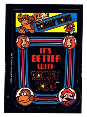 DONKEY KONG Sticker - Nintendo 1982 - 1982 Game&amp;Watch Arcade