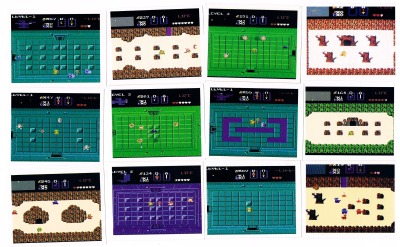 The Legend of Zelda - Nintendo NES Ingame Sticker - 12 Stück - Nintendo / Merlin 1992