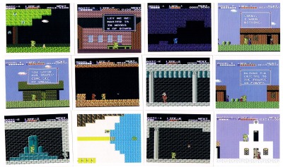 Zelda II - The Adventure of Link - Nintendo NES Ingame Stickers - 12 pieces - Nintendo / Merlin 1992