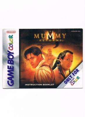 The Mummy Returns - Bedienungsanleitung / Spielanleitung - Nintendo Game Boy Color