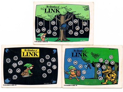 The Legend of Zelda 2 - The Adventure of Link - Scratch cards - Nintendo Game Pack Series 1 - 80s