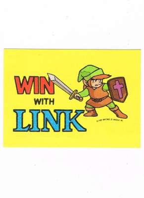 The Legend of Zelda - NES Sticker Topps / Nintendo 1989 - Nintendo Game Pack Series 1 - 80s