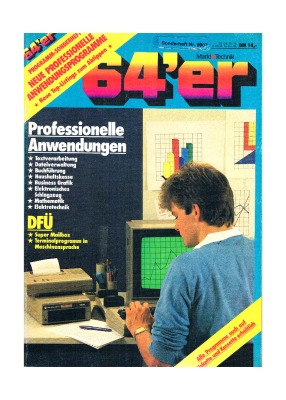 C64 - 64er Sonderheft Professionelle Anwendung DFÜ - Magazin Commodore 64 128 C128