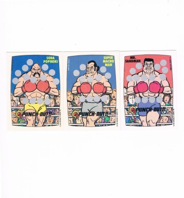 Punch Out - 3x Rubbelkarte - Nintendo Game Pack Serie 1