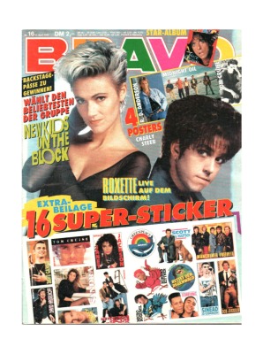 Bravo Nr.16 1990 Heft - Jetzt online Kaufen - New Kids on the Block Madonna Belinda Carlisle Leila K