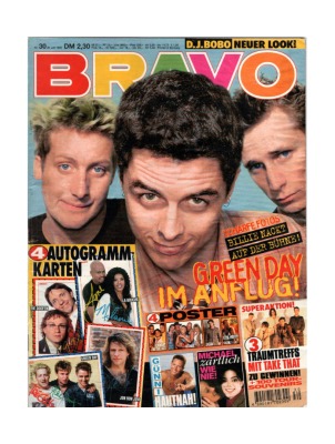 Bravo Nr.30 1995 Heft - Jetzt online Kaufen - green day michael jackson dj bobo x-blockx take that