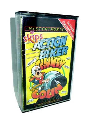 KP Skips Action Biker Clumsy Colin - Kassette / Datasette - Commodore 64 / C64