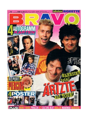 BRAVO Nr.15 - 1994 - Komplett - Jugend-Magazin / Heft 94 - Roxette - Culture Beat - Marusha -