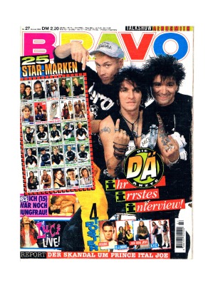 BRAVO Nr.27 - 1994 - Fast komplett - Jugend-Magazin / Heft 94 - Depeche Mode Westbam Marusha Die