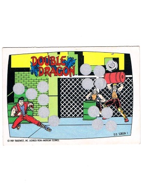 Double Dragon - Screen 1 O-Pee-Chee / Nintendo 1989 - Nintendo Game Pack Serie 2 - 80er Trading Ca