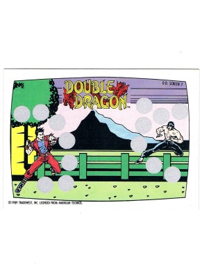 Double Dragon - Screen 7 O-Pee-Chee / Nintendo 1989 - Nintendo Game Pack Series 2 - 80er Trading C