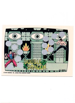 Double Dragon - NES Rubbelkarte - Screen 7 Topps / Nintendo 1989 - Nintendo Game Pack Serie 1 -