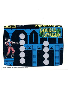 Double Dragon Rubbelkarte - Screen 8 Topps / Nintendo 1989 - Nintendo Game Pack Serie 1 - 80er
