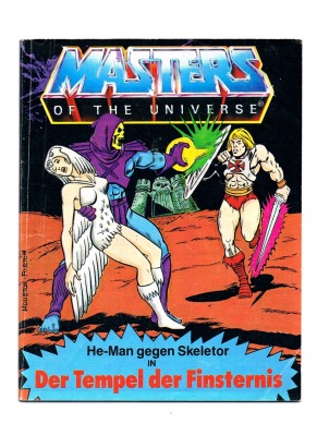 He-Man gegen Skeletor in Der Tempel der Finsternis - Mini Comic - Masters of the Universe - 80s Comi