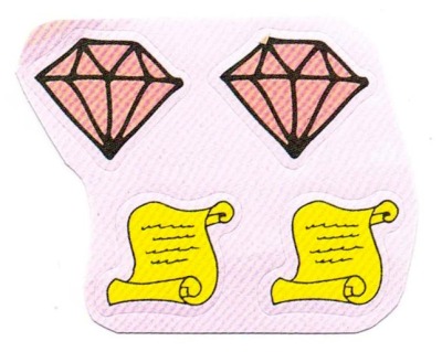Diamant Schriftrolle Sticker