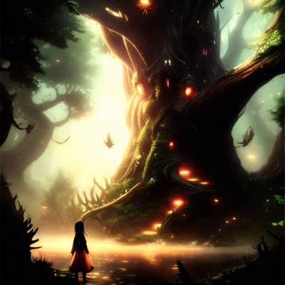 The End of the Long Search Fairy Forest 1 - Dark Fantasy - Poster