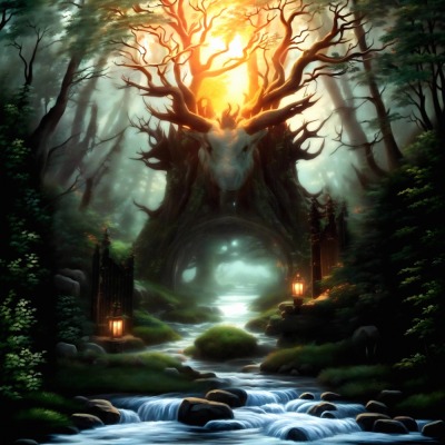 The Gate Fairy Forest 8 - Dark Fantasy - Poster