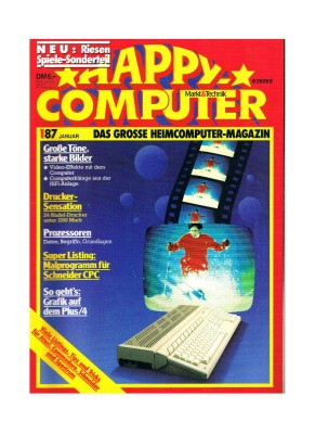 Happy Computer - 1/87 November - Commodore 64 Plus/4 Schneider CPC 1987