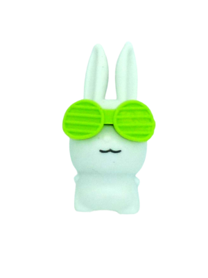 Bunny with sunglasses - eraser -