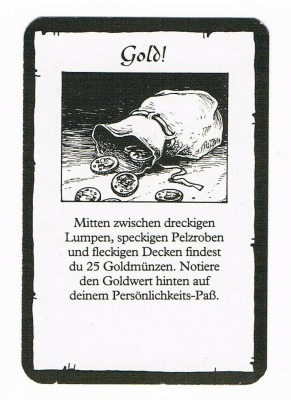 Schatz-Karte - 25 Goldmünzen - Hero Quest