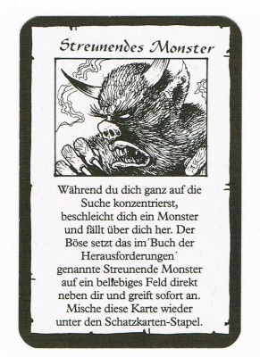 Schatz-Karte - Streunendes Monster - Hero Quest