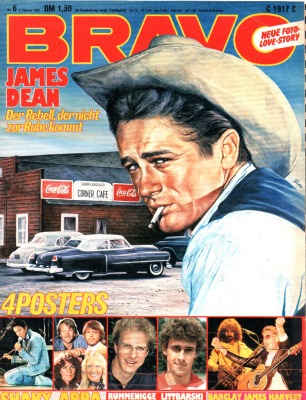 Bravo Nr.6 1982 Heft - Jetzt online Kaufen - James Dean Adam Ant Barclay James Harvest Saga